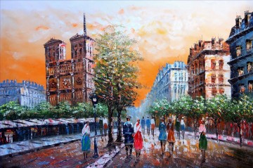 París Painting - escenas callejeras en París 37